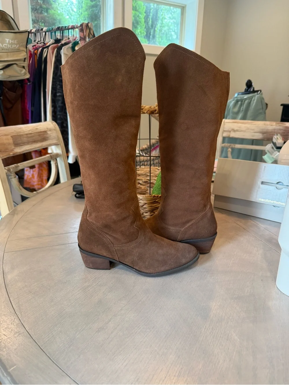 naughty monkey Brown Suede western Boots